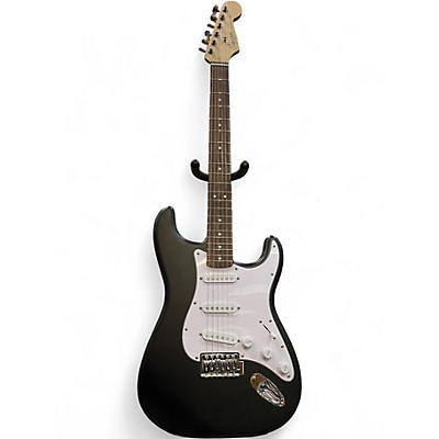 Used Squier Standard Stratocaster Black Solid Body Electric Guitar