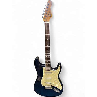 Used Squier Standard Stratocaster Black Solid Body Electric Guitar