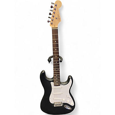 Used Squier Standard Stratocaster Black Solid Body Electric Guitar