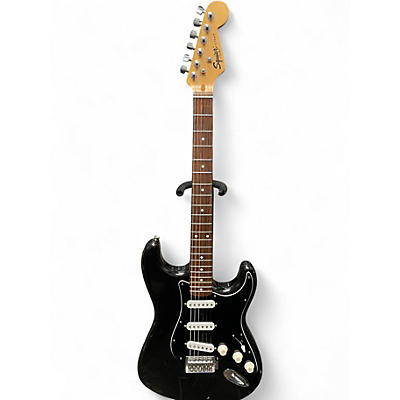Used Squier Standard Stratocaster Black Solid Body Electric Guitar