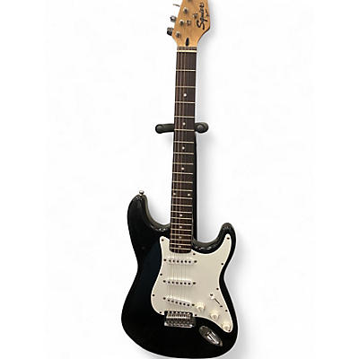 Used Squier Standard Stratocaster Black Solid Body Electric Guitar