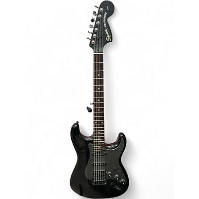 Used Squier Standard Stratocaster Black Solid Body Electric Guitar