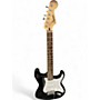 Used Squier Standard Stratocaster Black Solid Body Electric Guitar Black