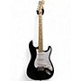 Used Squier Used Squier Standard Stratocaster Black and White Solid Body Electric Guitar Black and White