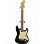 Used Squier Standard Stratocaster Black and White Solid Body Electric Guitar Black and White