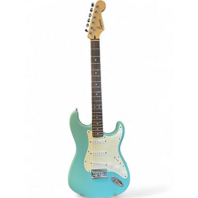 Used Squier Standard Stratocaster Blue Solid Body Electric Guitar