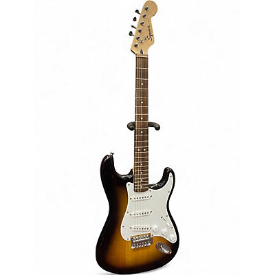 Used Squier Standard Stratocaster Brown Sunburst Solid Body Electric Guitar