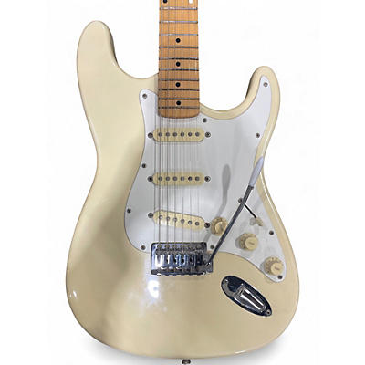 Used Squier Standard Stratocaster Buttercream Solid Body Electric Guitar