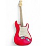 Used Squier Standard Stratocaster Candy Red Burst Solid Body Electric Guitar Candy Red Burst