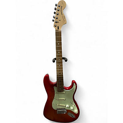Used Squier Standard Stratocaster Cherry Sunburst Solid Body Electric Guitar