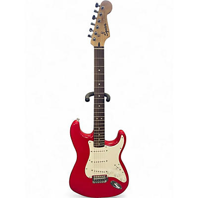 Used Squier Standard Stratocaster Dakota Red Solid Body Electric Guitar