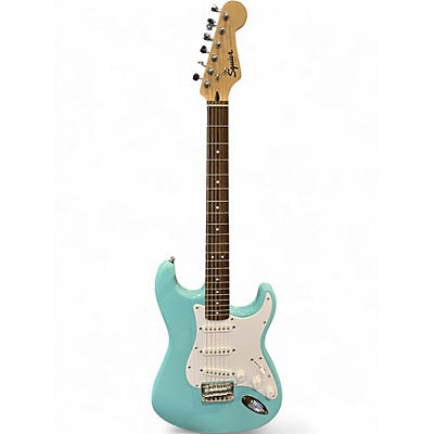 Used Squier Standard Stratocaster Daphne Blue Solid Body Electric Guitar