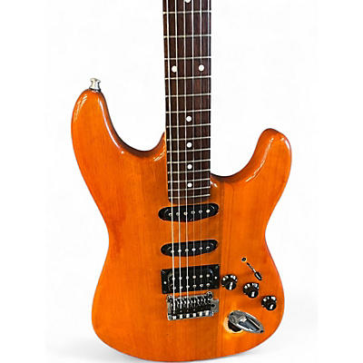 Used Squier Standard Stratocaster HSS TRANSPARENT ORANGE  Solid Body Electric Guitar