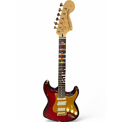 Used Squier Standard Stratocaster Hot Rod Red Solid Body Electric Guitar