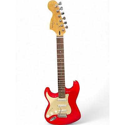 Squier Used Squier Standard Stratocaster Left Handed Red Electric Guitar