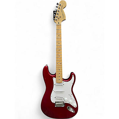 Used Squier Standard Stratocaster Metallic Red Solid Body Electric Guitar