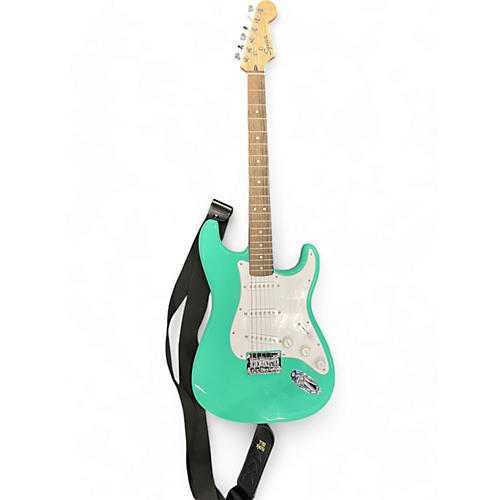 Squier Used Squier Standard Stratocaster Mint Green Solid Body Electric Guitar Mint Green