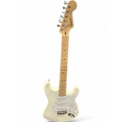 Used Squier Standard Stratocaster Olympic White Solid Body Electric Guitar