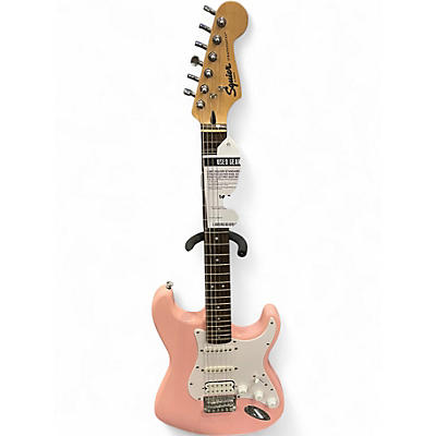 Used Squier Standard Stratocaster Pink Solid Body Electric Guitar