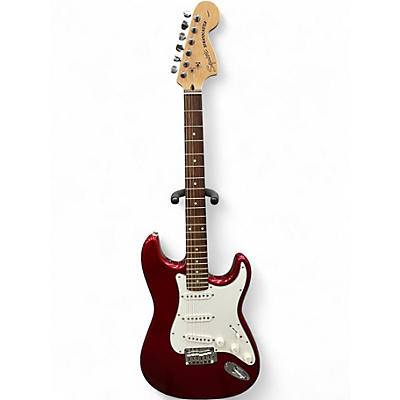 Used Squier Standard Stratocaster RED Solid Body Electric Guitar