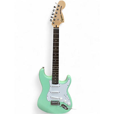 Used Squier Standard Stratocaster Seafoam Green Solid Body Electric Guitar