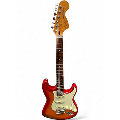 Used Squier Standard Stratocaster Sienna Sunburst Solid Body Electric Guitar