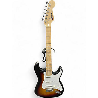 Used Squier Standard Stratocaster Sunburst Solid Body Electric Guitar