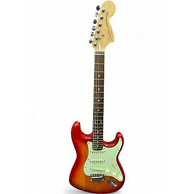 Used Squier Standard Stratocaster Sunburst Solid Body Electric Guitar