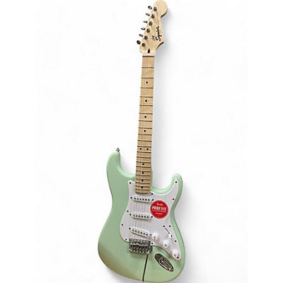 Squier Used Squier Standard Stratocaster Surf Green Solid Body Electric Guitar