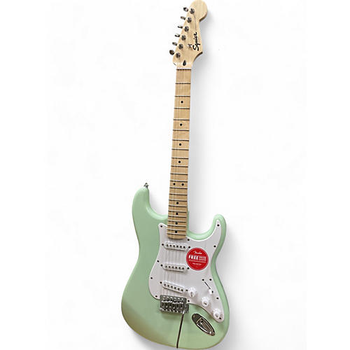 Squier Used Squier Standard Stratocaster Surf Green Solid Body Electric Guitar Surf Green