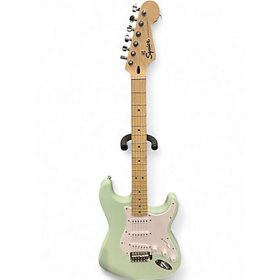 Used Squier Standard Stratocaster Surf Green Solid Body Electric Guitar