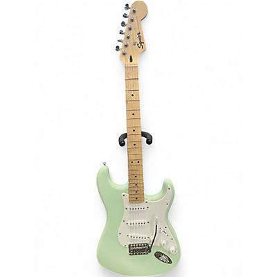 Used Squier Standard Stratocaster Surf Green Solid Body Electric Guitar