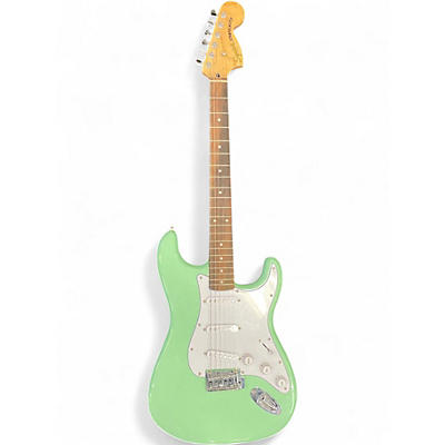 Used Squier Standard Stratocaster Surf Green Solid Body Electric Guitar