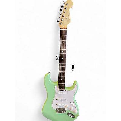 Used Squier Standard Stratocaster Surf Green Solid Body Electric Guitar