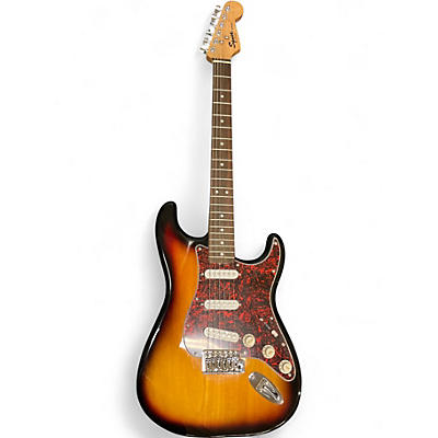Used Squier Standard Stratocaster Tobacco Burst Solid Body Electric Guitar
