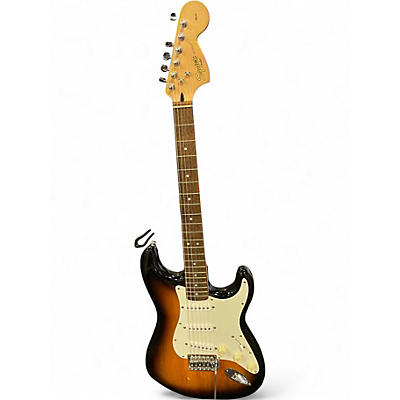 Used Squier Standard Stratocaster Tobacco Sunburst Solid Body Electric Guitar