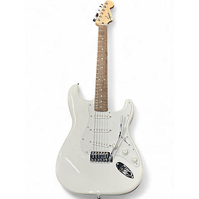Used Squier Standard Stratocaster WHITE Solid Body Electric Guitar