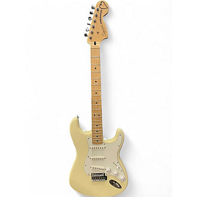 Used Squier Standard Stratocaster WHITE Solid Body Electric Guitar