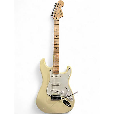 Used Squier Standard Stratocaster WHITE Solid Body Electric Guitar