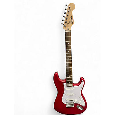Used Squier Standard Stratocaster red sparkle Solid Body Electric Guitar