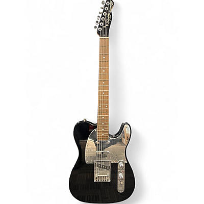 Used Squier Standard Telecaster Black Chrome Solid Body Electric Guitar
