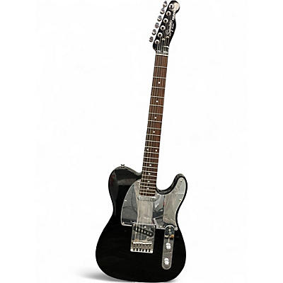 Used Squier Standard Telecaster Black and Chrome Solid Body Electric Guitar