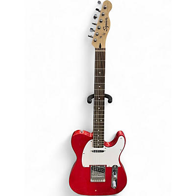 Used Squier Standard Telecaster Candy Apple Red Metallic Solid Body Electric Guitar