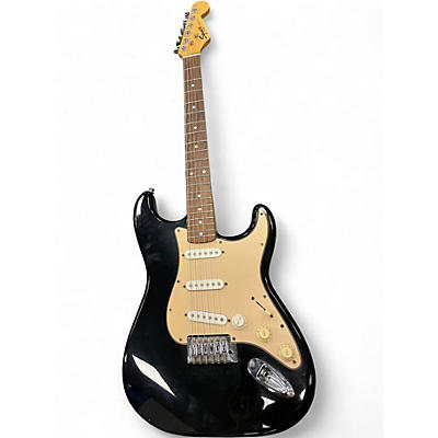 Used Squier Strat Black Solid Body Electric Guitar