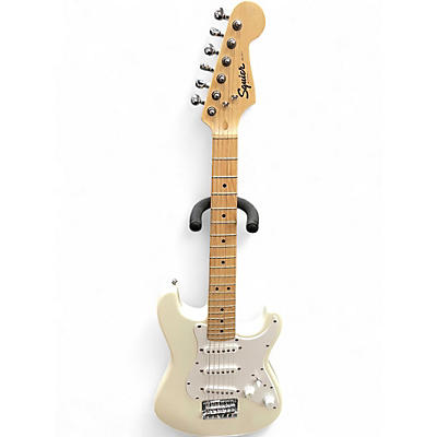 Used Squier Strat Mini Olympic White Solid Body Electric Guitar