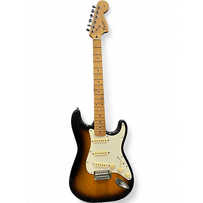 Used Squier Strat Sunburst 2 Color Sunburst Solid Body Electric Guitar