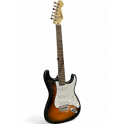 Used Squier Stratocaster 2 Color Sunburst Solid Body Electric Guitar