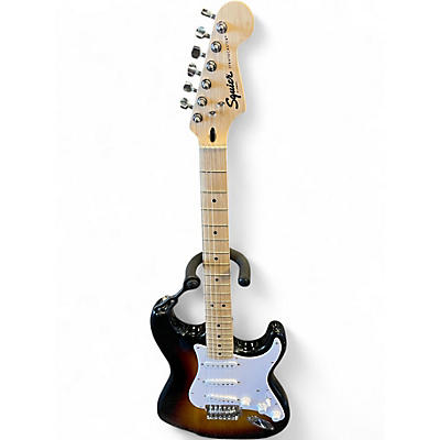 Used Squier Stratocaster 3 Tone Sunburst Solid Body Electric Guitar