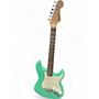 Used Squier Stratocaster Green Solid Body Electric Guitar Green