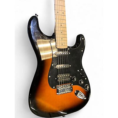 Used Squier Stratocaster HSS 2 Tone Sunburst Solid Body Electric Guitar